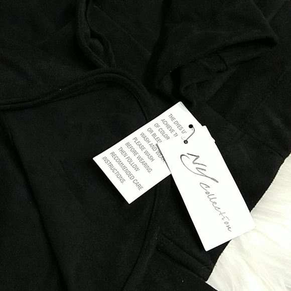 NY Collection Black Drop Front Blazer Jacket sz XL - Picture 11 of 13